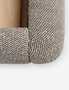 Bello Bed Frame | Plush Bouclé Upholstery, Rippled Wooden Base
