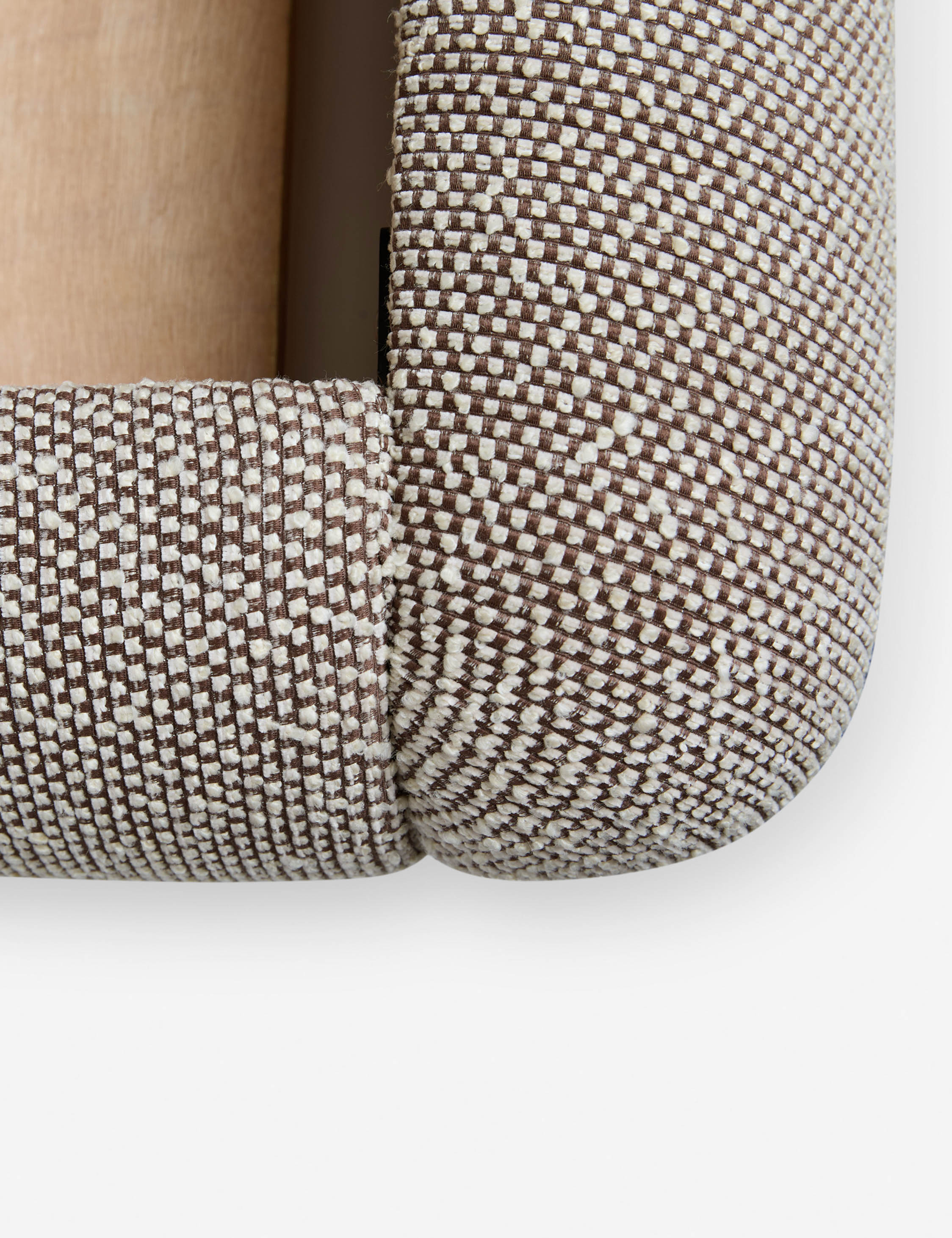 Bello Bed Frame | Plush Bouclé Upholstery, Rippled Wooden Base