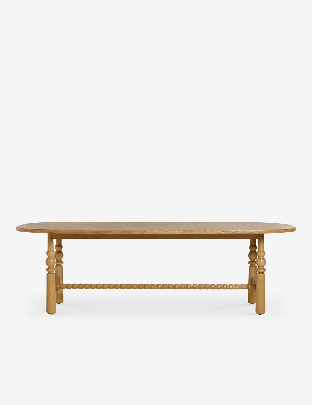 Bela Oval Dining Table | Modern Wood Design, Turned Legs