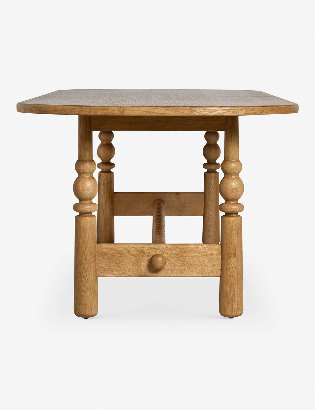 Bela Oval Dining Table | Modern Wood Design, Turned Legs