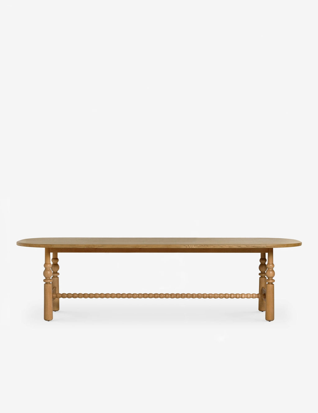 Bela Oval Dining Table | Modern Wood Design, Turned Legs