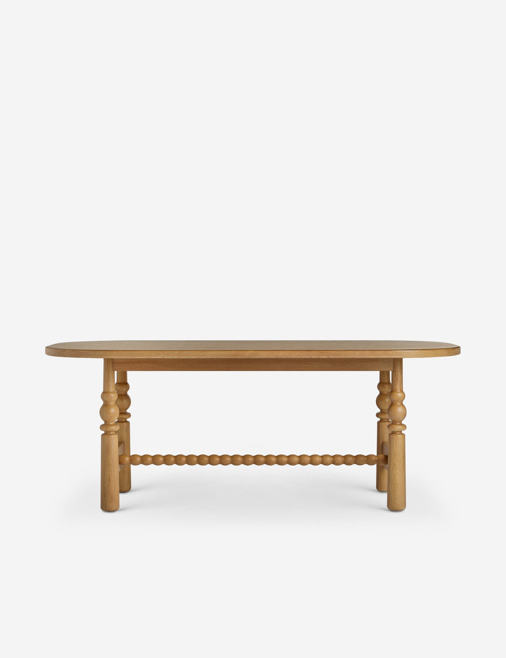 Bela Oval Dining Table | Modern Wood Design, Turned Legs