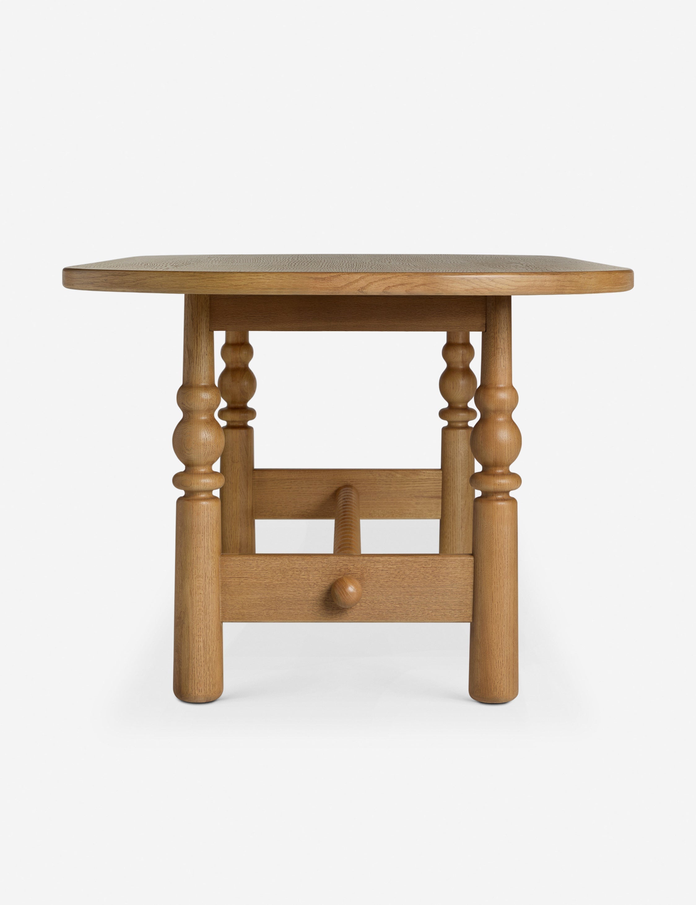 Bela Oval Dining Table | Modern Wood Design, Turned Legs