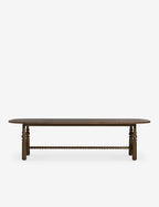 Bela Oval Dining Table | Modern Wood Design, Turned Legs