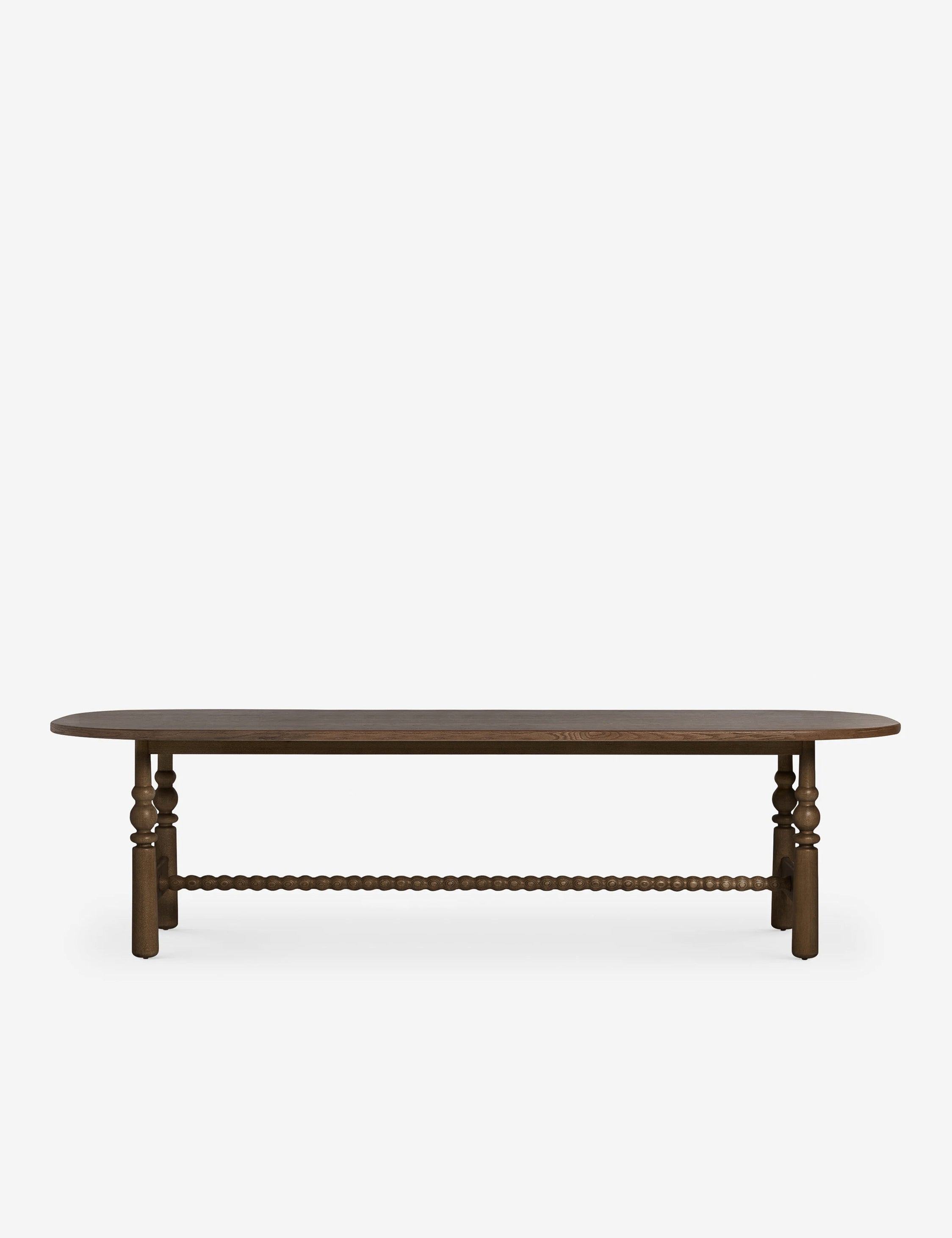 Bela Oval Dining Table | Modern Wood Design, Turned Legs