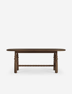 Bela Oval Dining Table | Modern Wood Design, Turned Legs