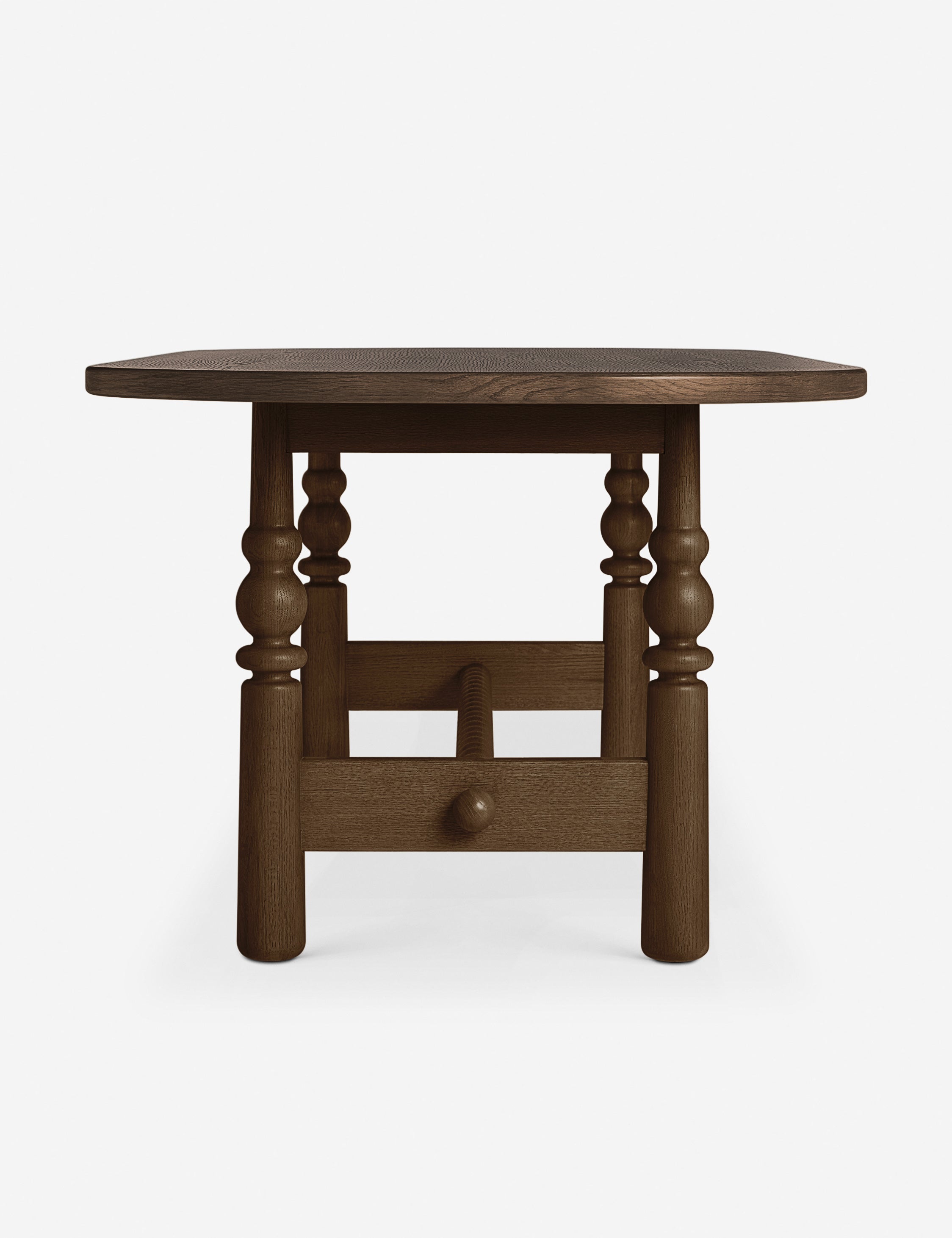 Bela Oval Dining Table | Modern Wood Design, Turned Legs