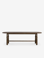 Bela Oval Dining Table | Modern Wood Design, Turned Legs