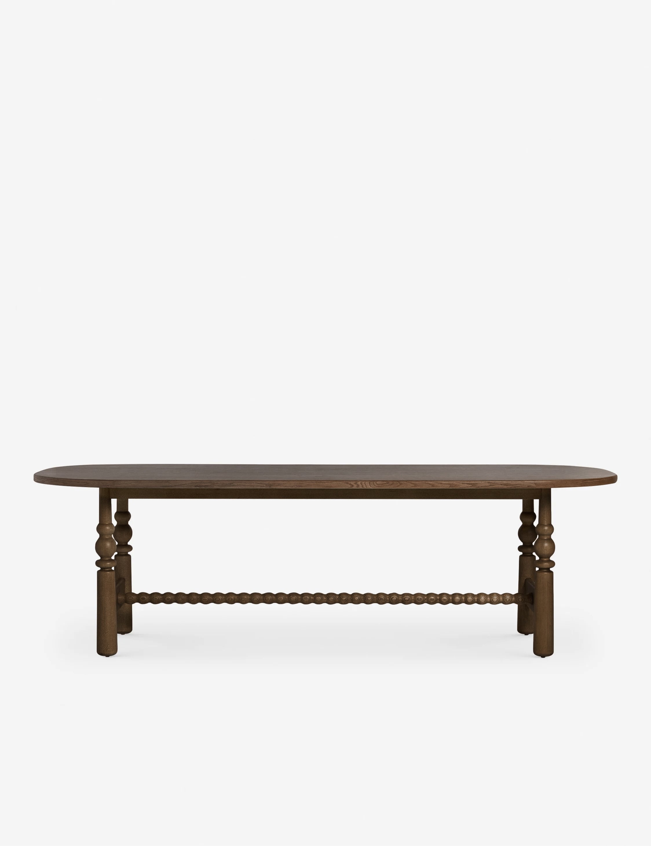 Bela Oval Dining Table | Modern Wood Design, Turned Legs