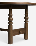 Bela Oval Dining Table | Modern Wood Design, Turned Legs