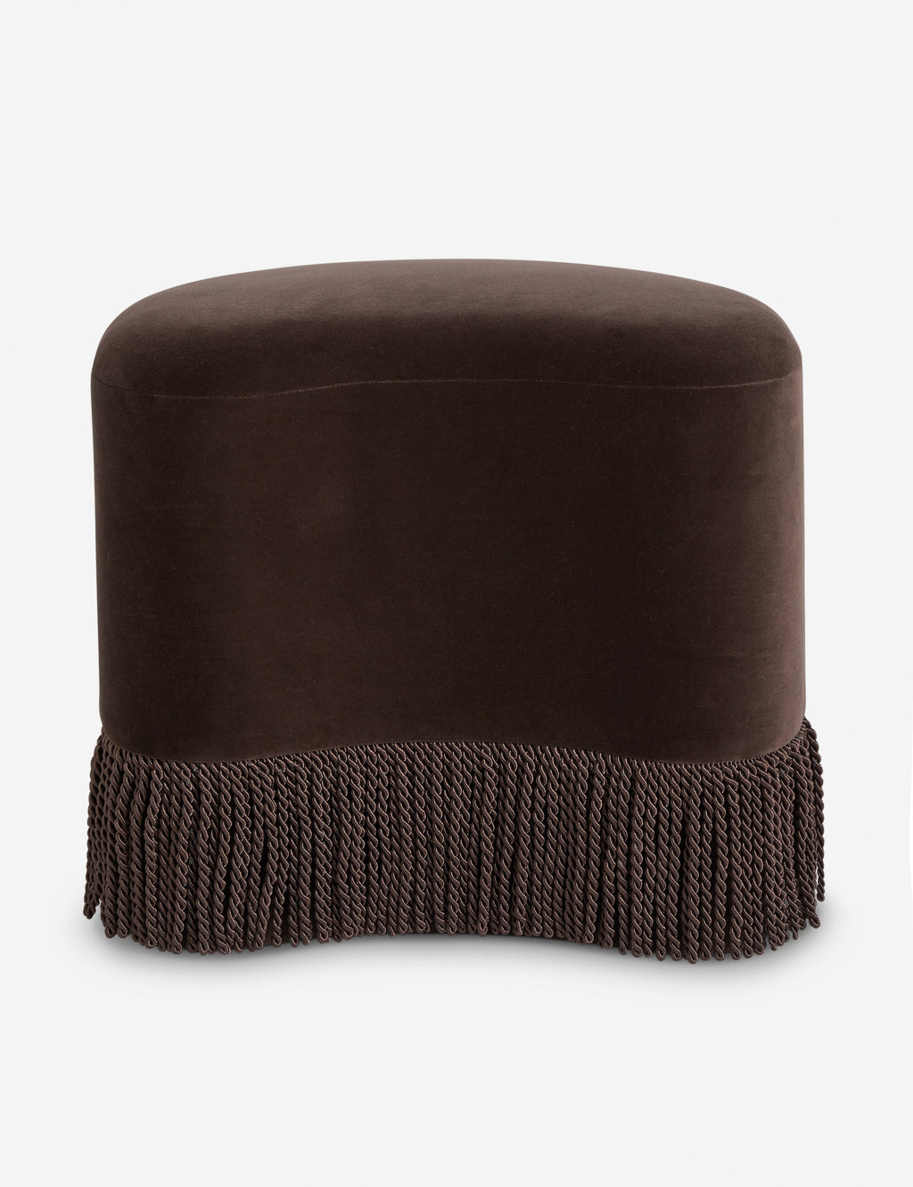 Bela Accent Stool | Plush Fringe Design for Chic Spaces