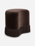 Bela Accent Stool | Plush Fringe Design for Chic Spaces