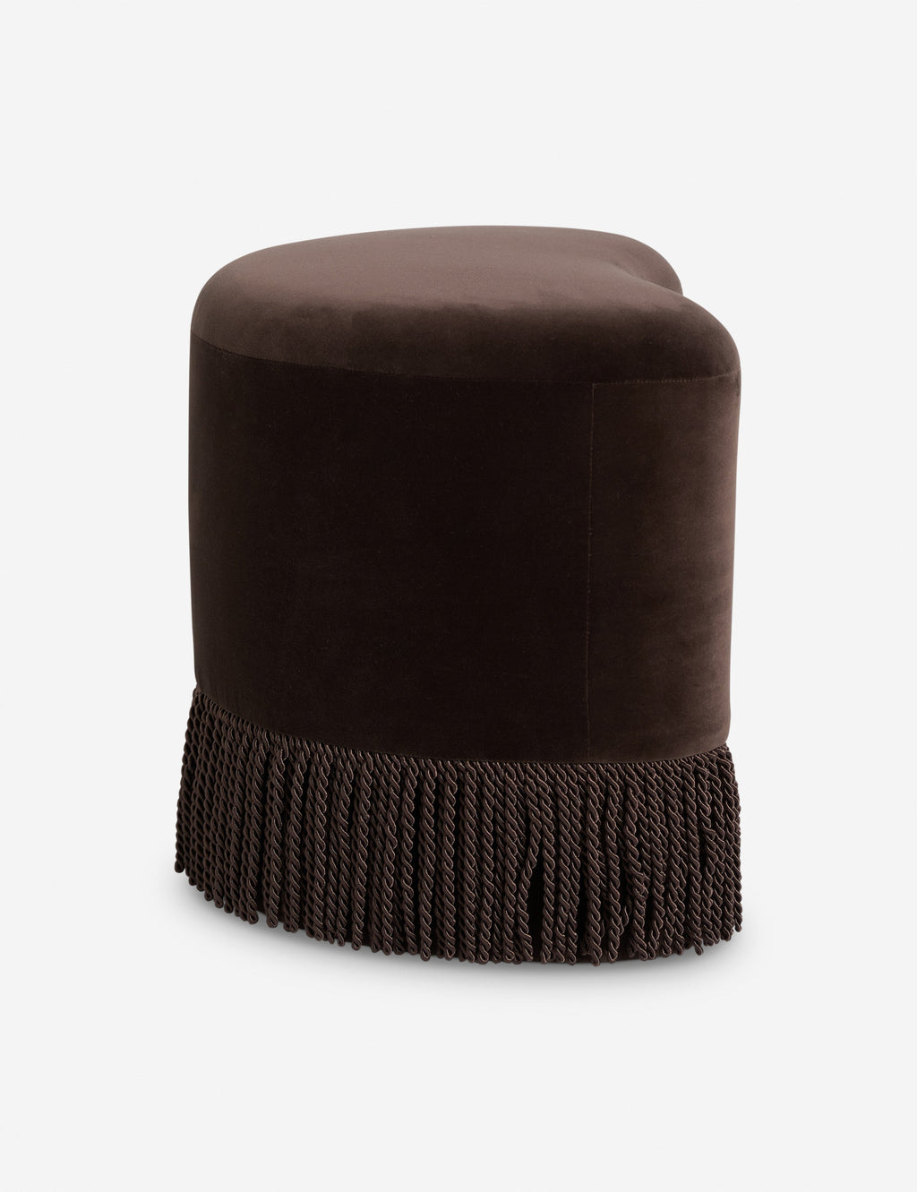 Bela Accent Stool | Plush Fringe Design for Chic Spaces