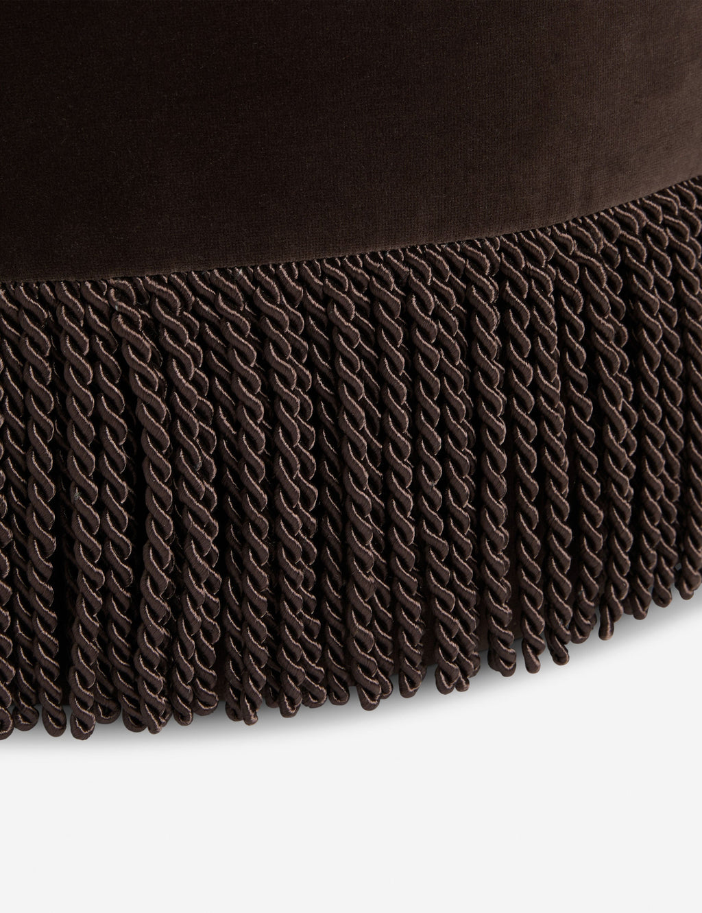 Bela Accent Stool | Plush Fringe Design for Chic Spaces