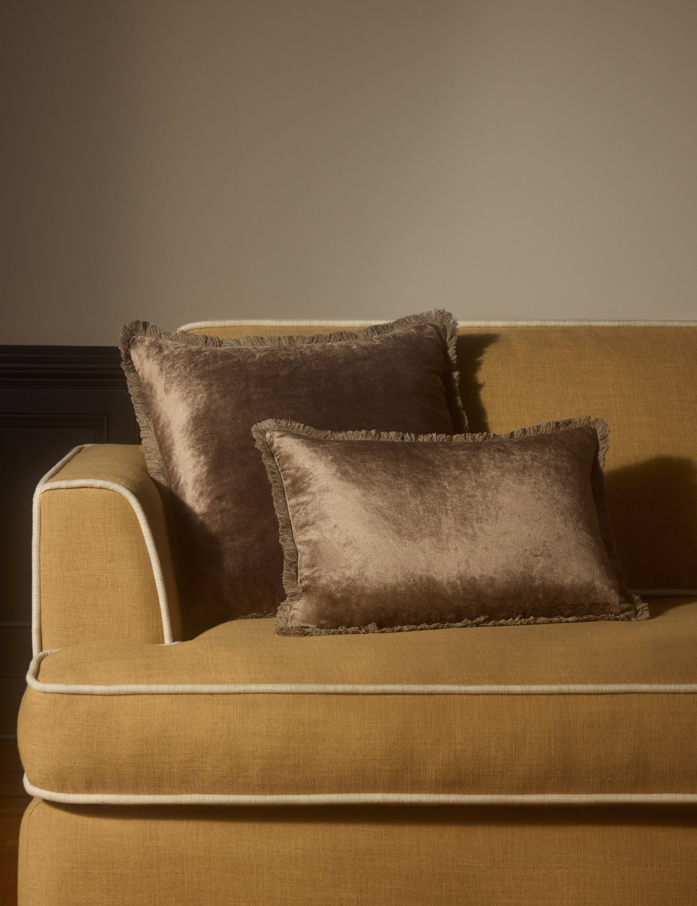 Brio Velvet Pillow | Cozy Rich Fabric, Tailored Details