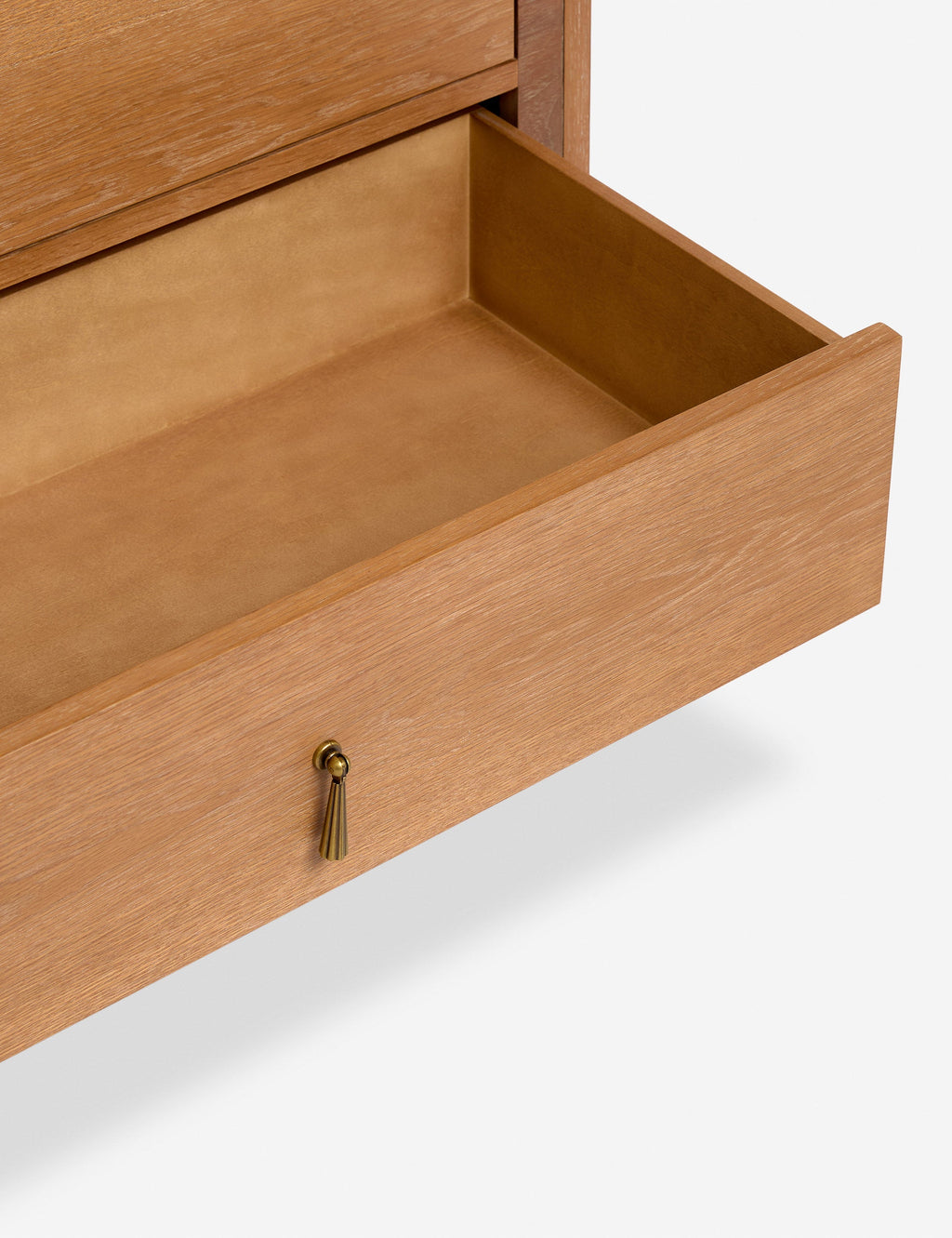 Bela 6-Drawer Dresser | Inlaid Wood Accents, Vintage Metal Pulls