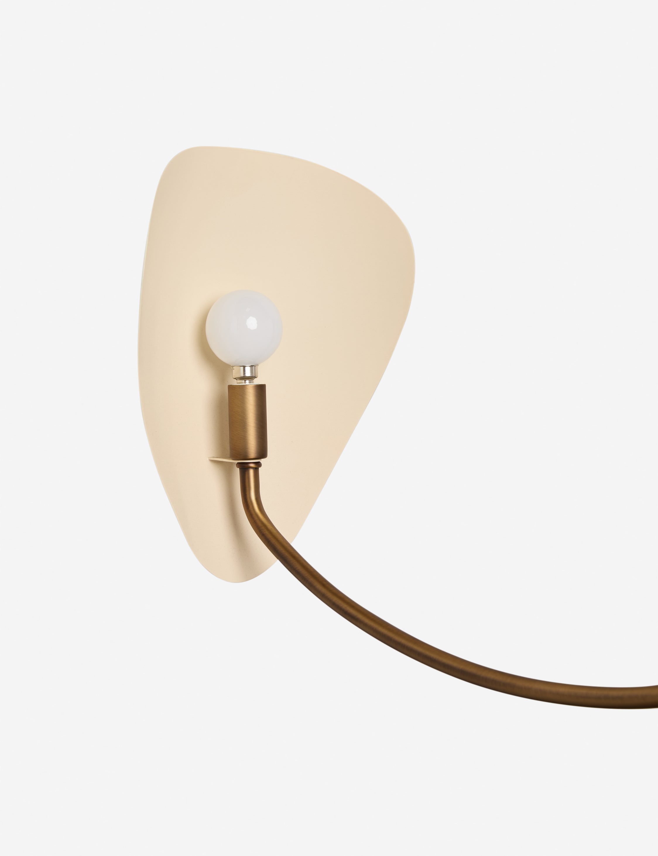 Bela Chandelier | Cream-on-Brass Finish, Sculptural Design