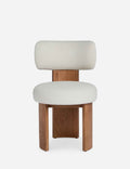 Bela Dining Chair | Cushioned Seat, Performance Linen Upholstery