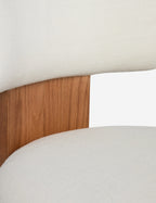 Bela Dining Chair | Cushioned Seat, Performance Linen Upholstery
