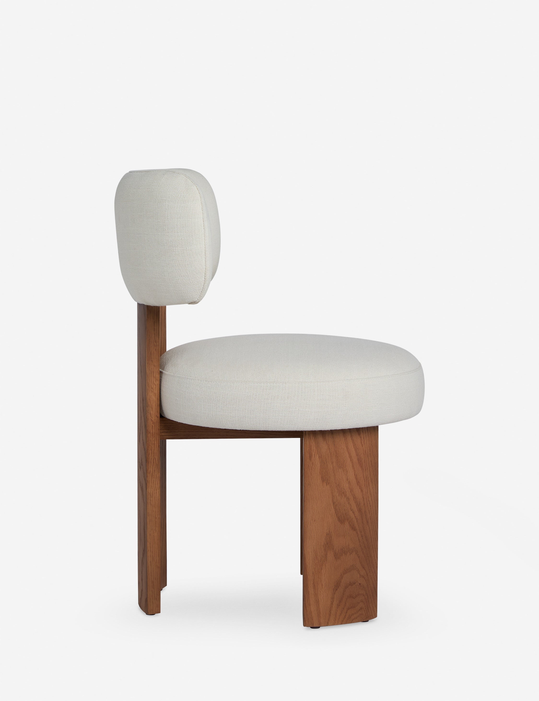 Bela Dining Chair | Cushioned Seat, Performance Linen Upholstery