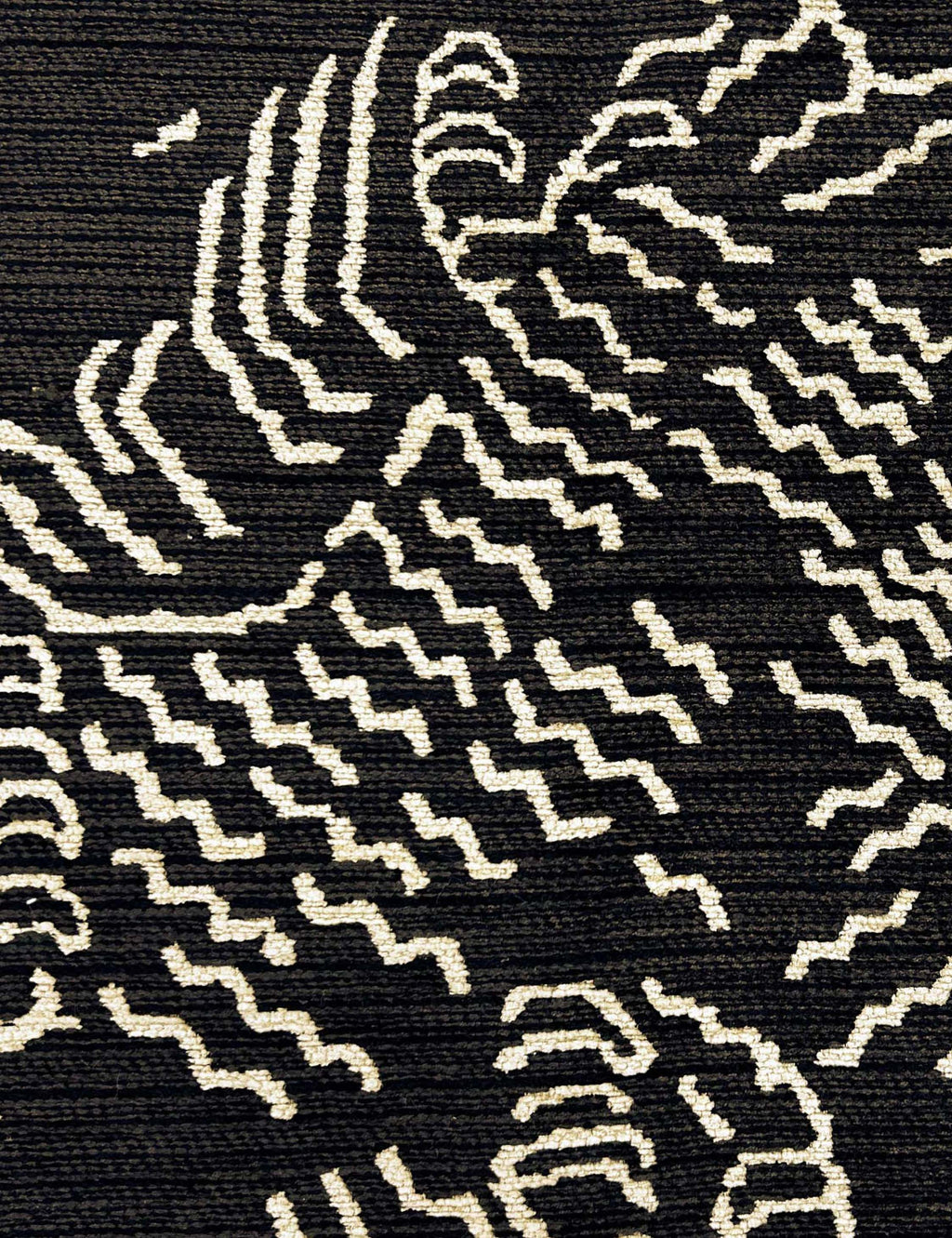 Aura Round Ottoman | Fringe Trim, Custom Upholstery