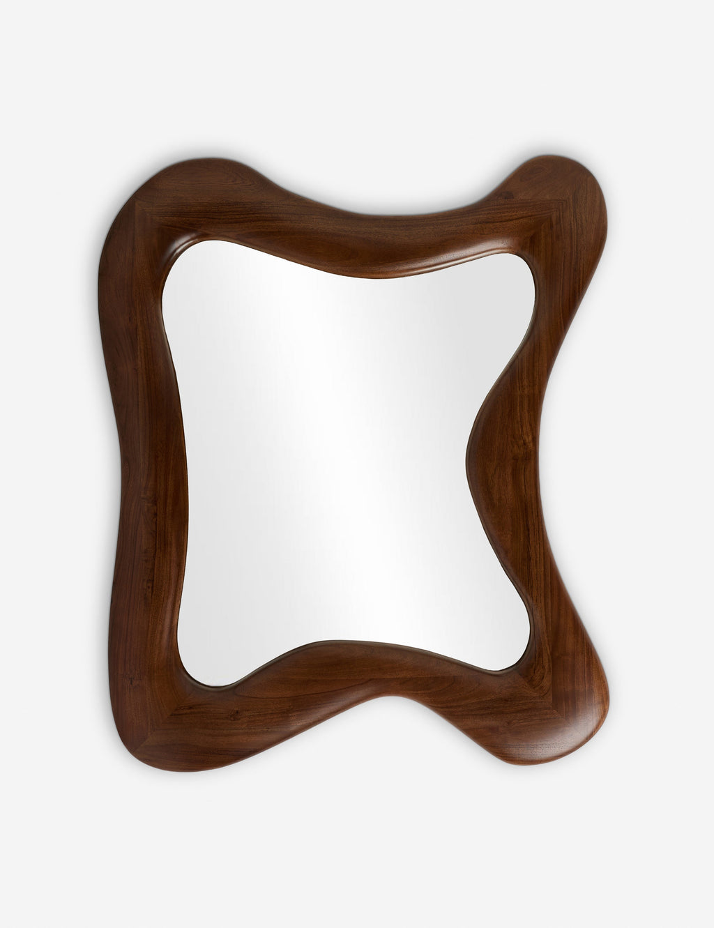 Caden Wall Mirror | Chunky Wood Frame, Organic Warmth