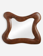 Caden Wall Mirror | Chunky Wood Frame, Organic Warmth