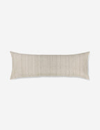 Crest Accent Pillow | Raw Silk, Textured Design