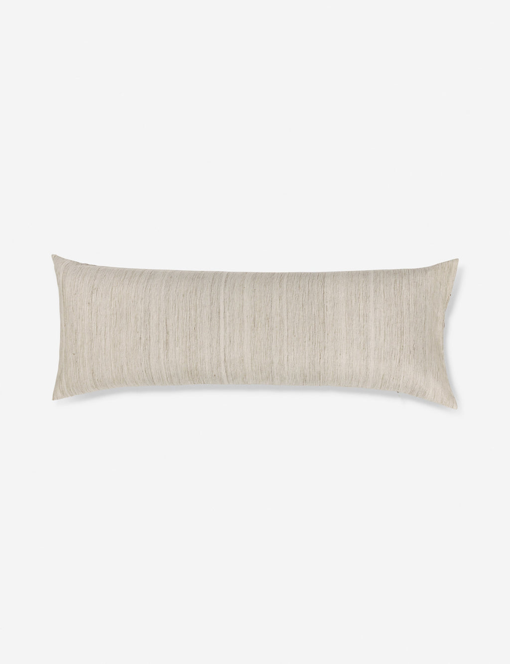 Crest Accent Pillow | Raw Silk, Textured Design