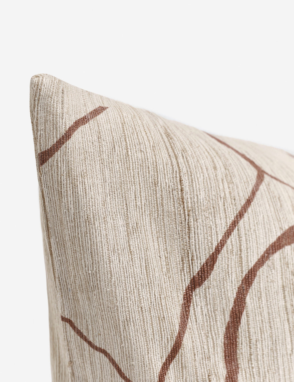 Bello Accent Pillow | Raw Silk, Textured Design