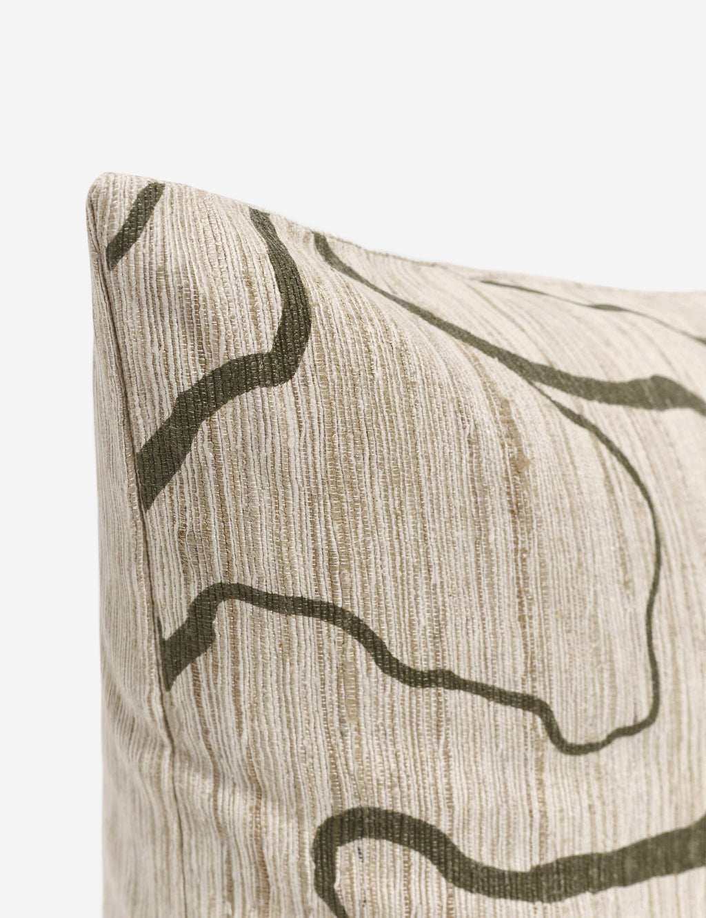 Bello Accent Pillow | Raw Silk, Textured Design