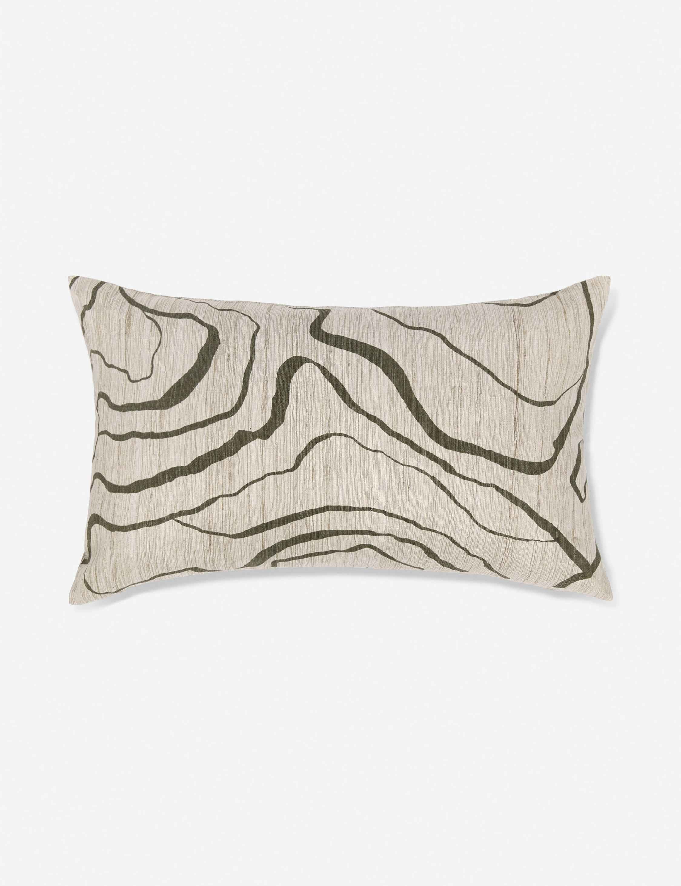 Bello Accent Pillow | Raw Silk, Textured Design