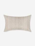 Crest Accent Pillow | Raw Silk, Textured Design