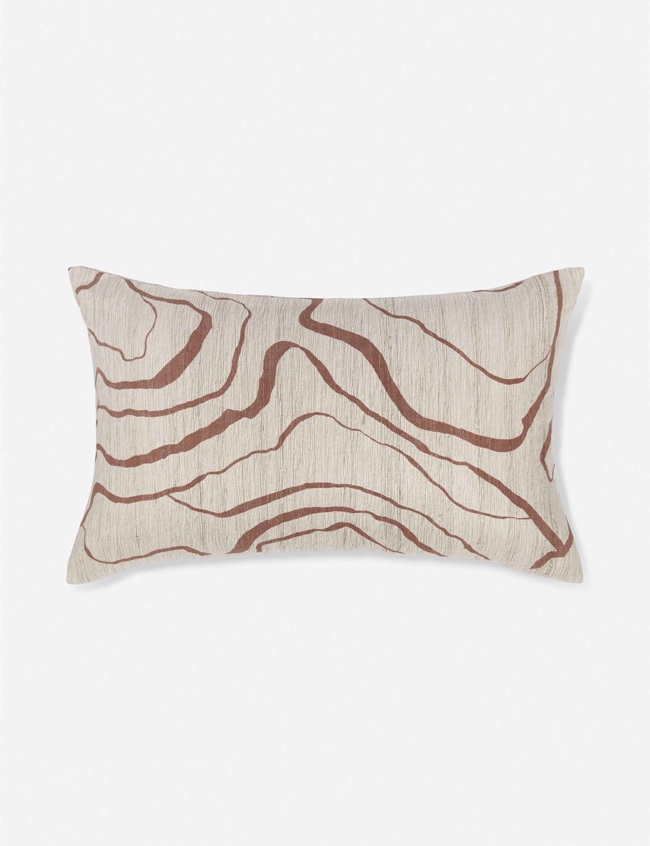 Bello Accent Pillow | Raw Silk, Textured Design