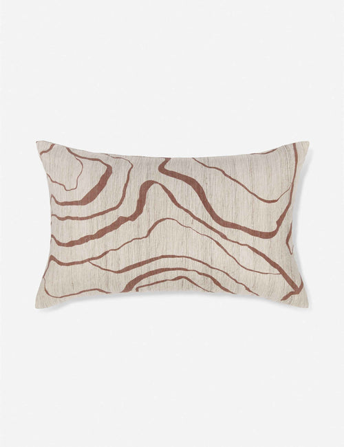 Bello Accent Pillow | Raw Silk, Textured Design
