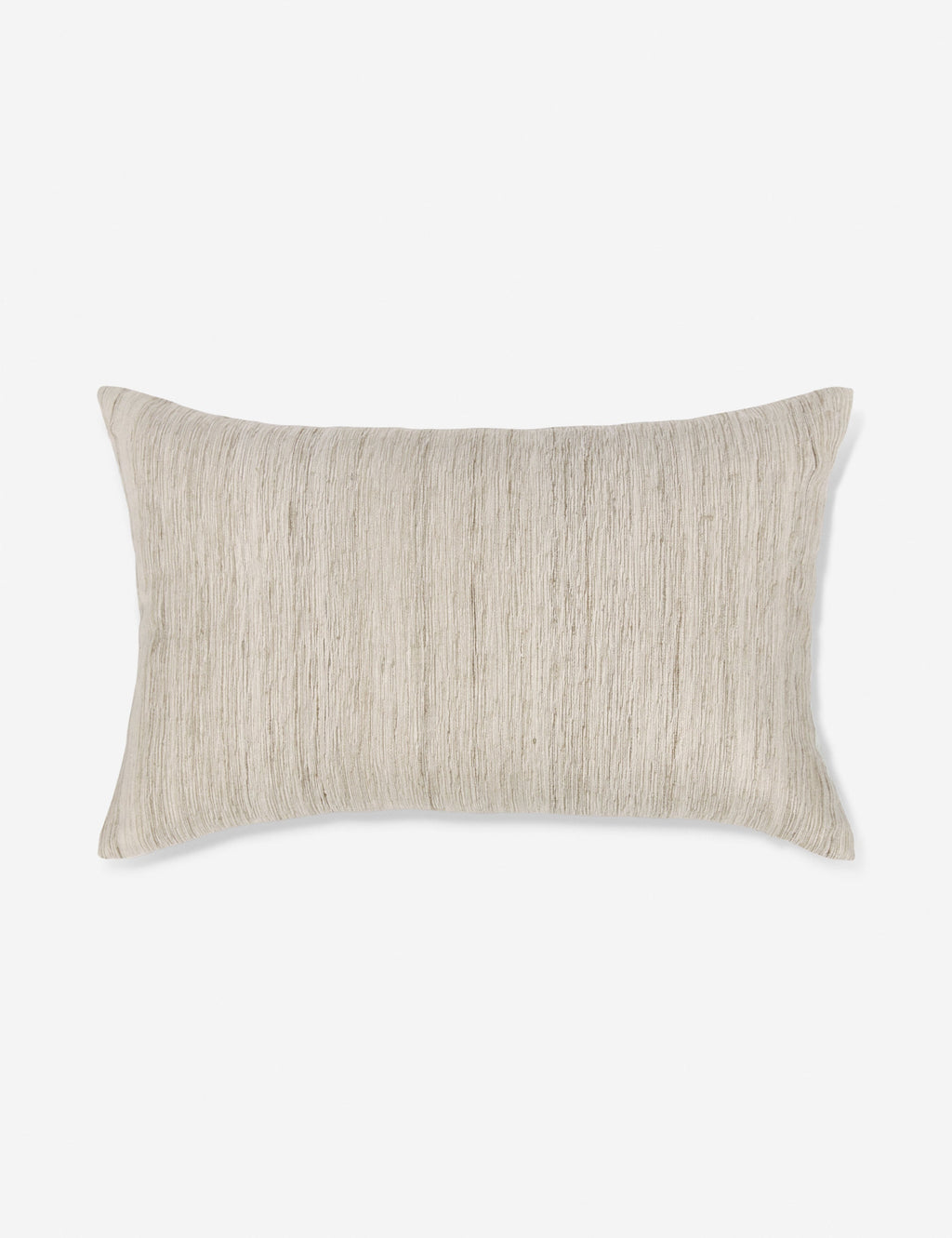 Crest Accent Pillow | Raw Silk, Textured Design