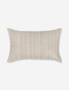 Crest Accent Pillow | Raw Silk, Textured Design
