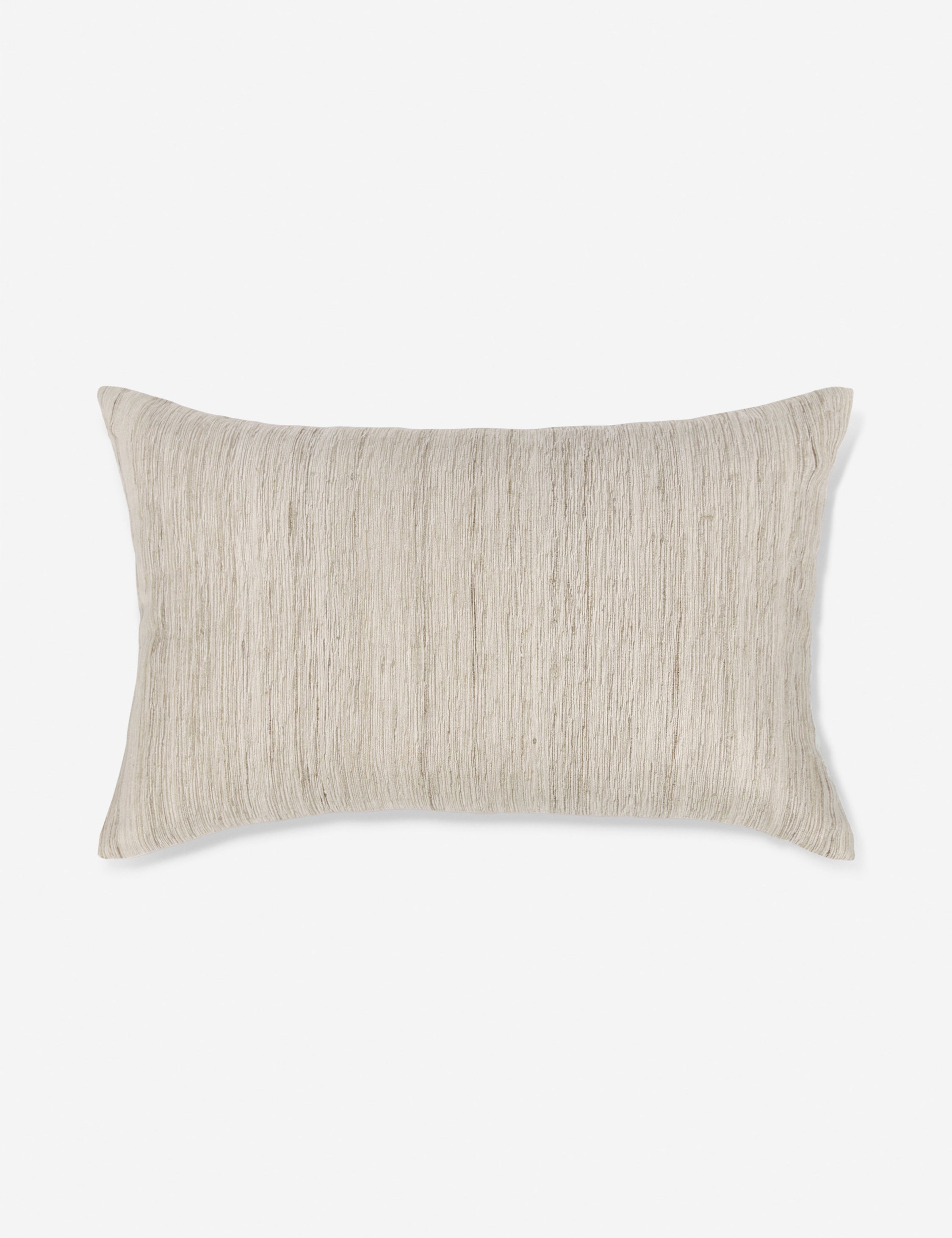 Bello Accent Pillow | Raw Silk, Textured Design