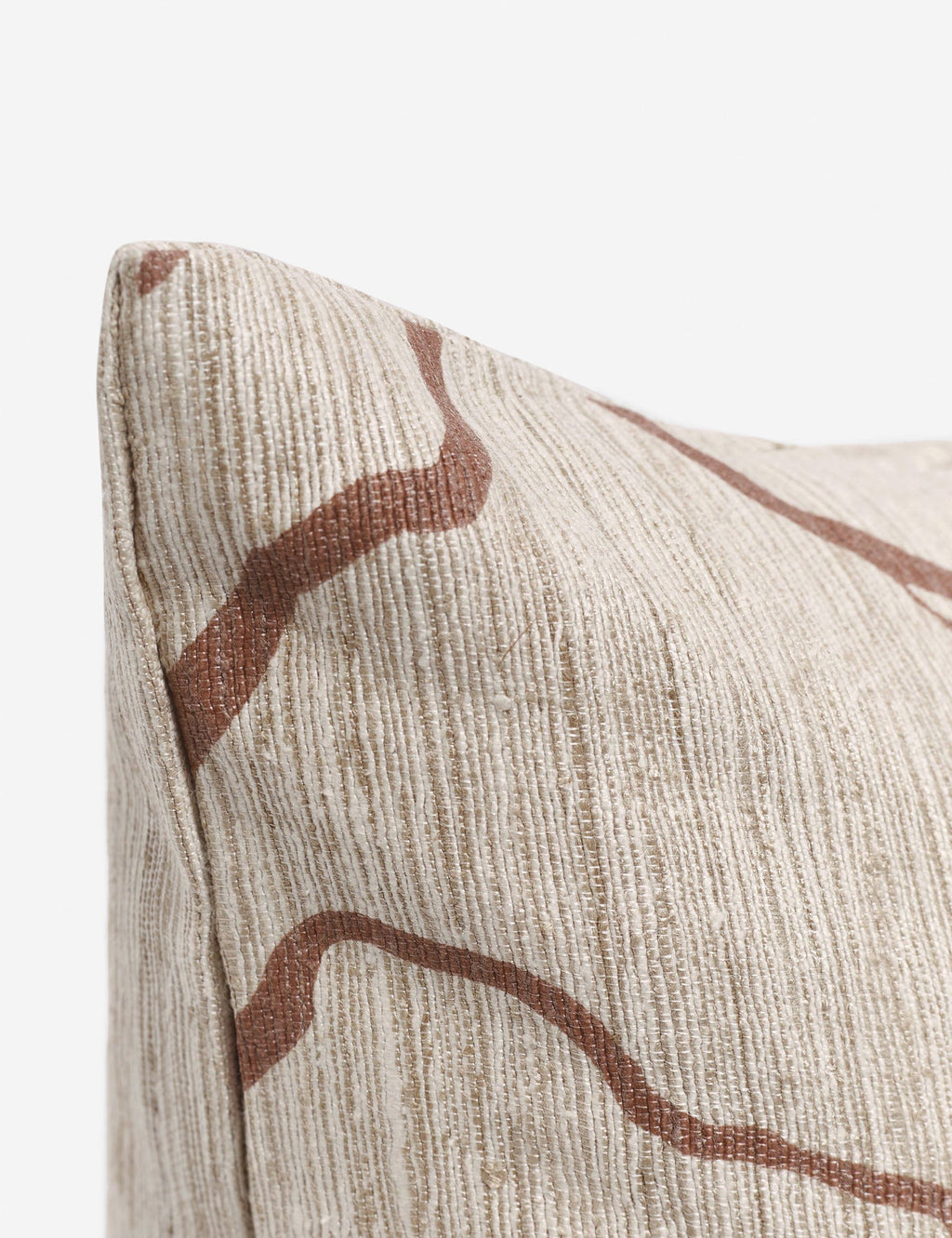 Bello Accent Pillow | Raw Silk, Textured Design