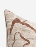 Bello Accent Pillow | Raw Silk, Textured Design