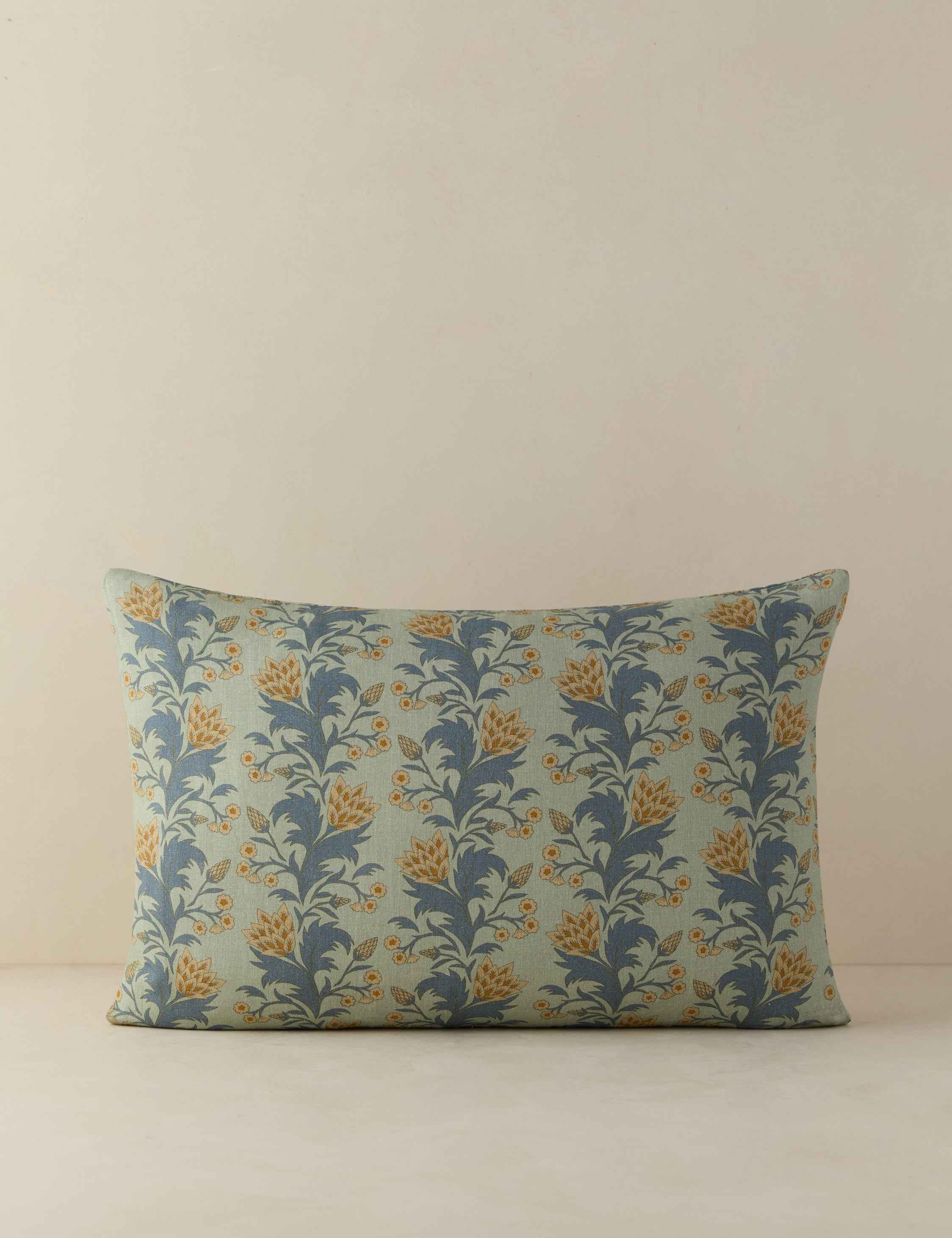 Blythe Accent Pillow | Floral Design, Linen Cotton