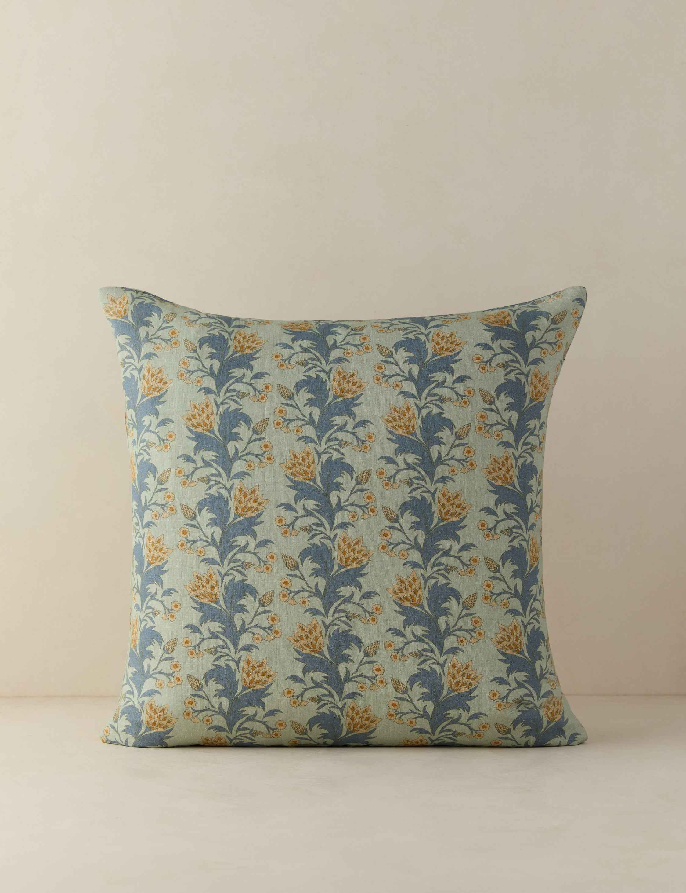 Blythe Accent Pillow | Floral Design, Linen Cotton