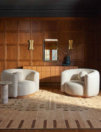 Saffron Wool Rug | Hand-Knotted, Geometric Design