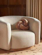 Dewey Velvet Pillow | Knotted Design, Chic Accent for Modern Decor