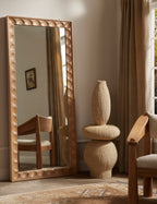 Luna Decorative Floor Vase | Artisanal Weave, Natural Fiber