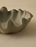 Bela Stoneware Bowl | Organic Lines, Reactive Glaze