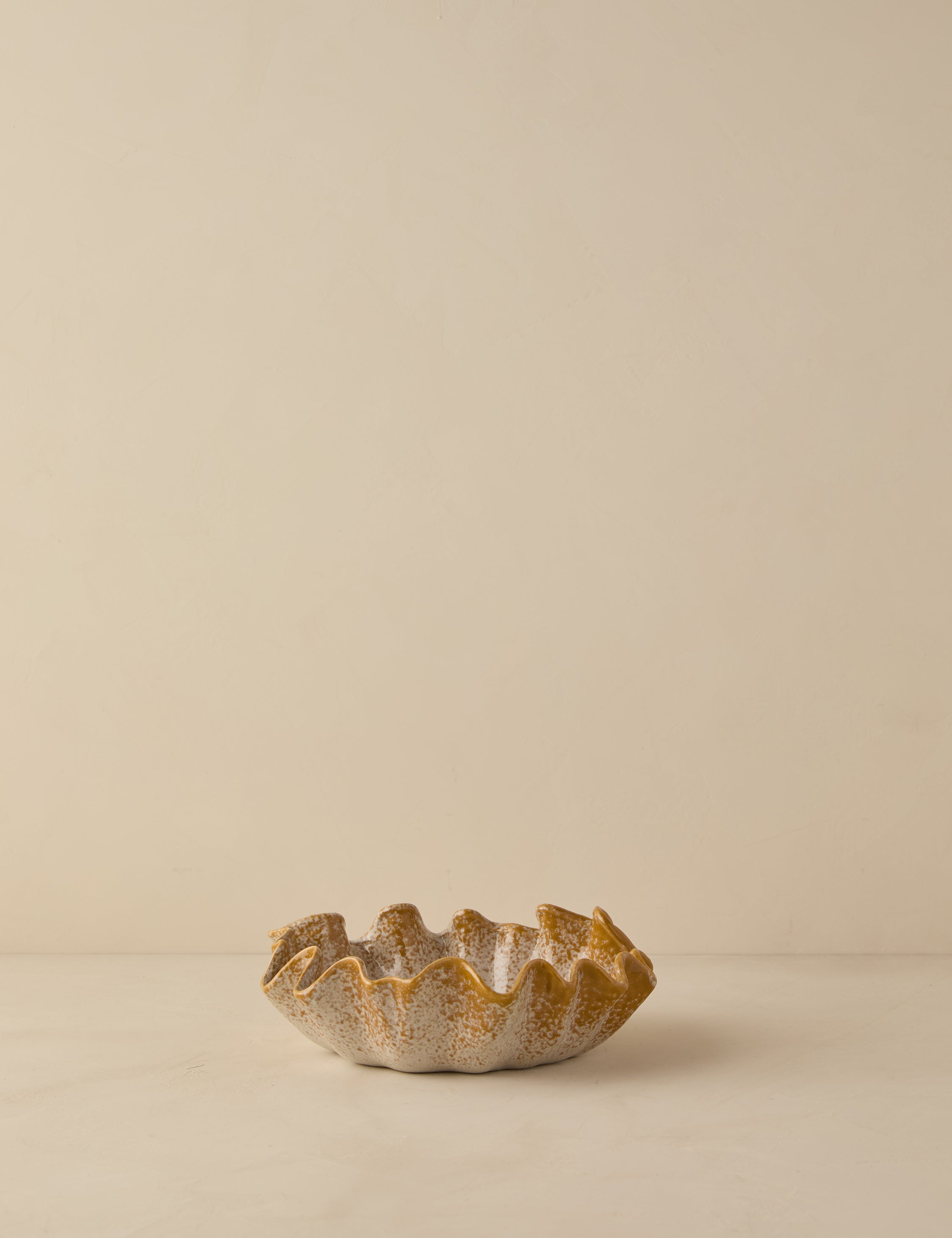 Bela Stoneware Bowl | Organic Lines, Reactive Glaze