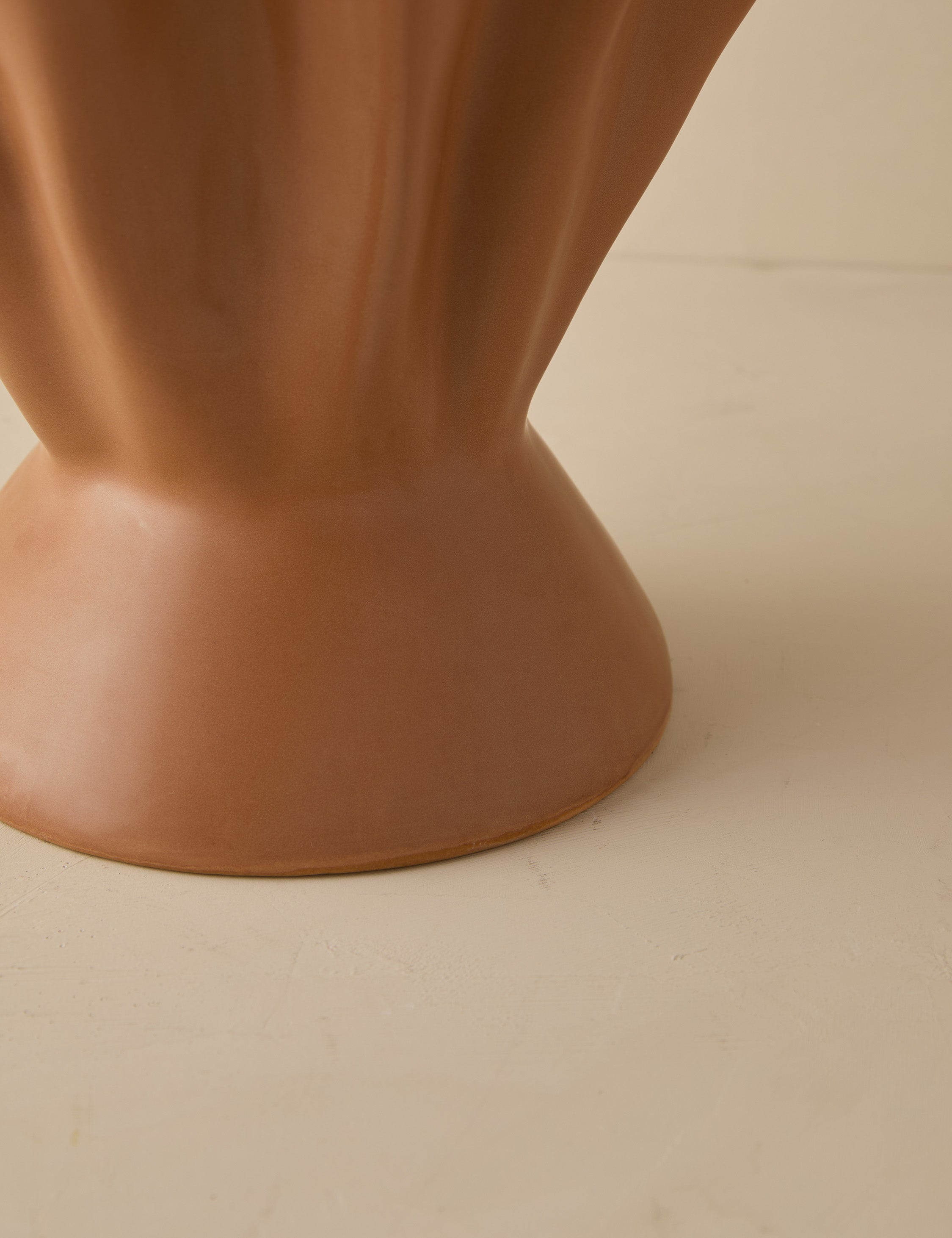 Dara Ruffled Vase | Stoneware, Reactive Glaze Finish
