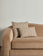 Dori Linen Pillow | Floral Pattern, Soft Down Fill