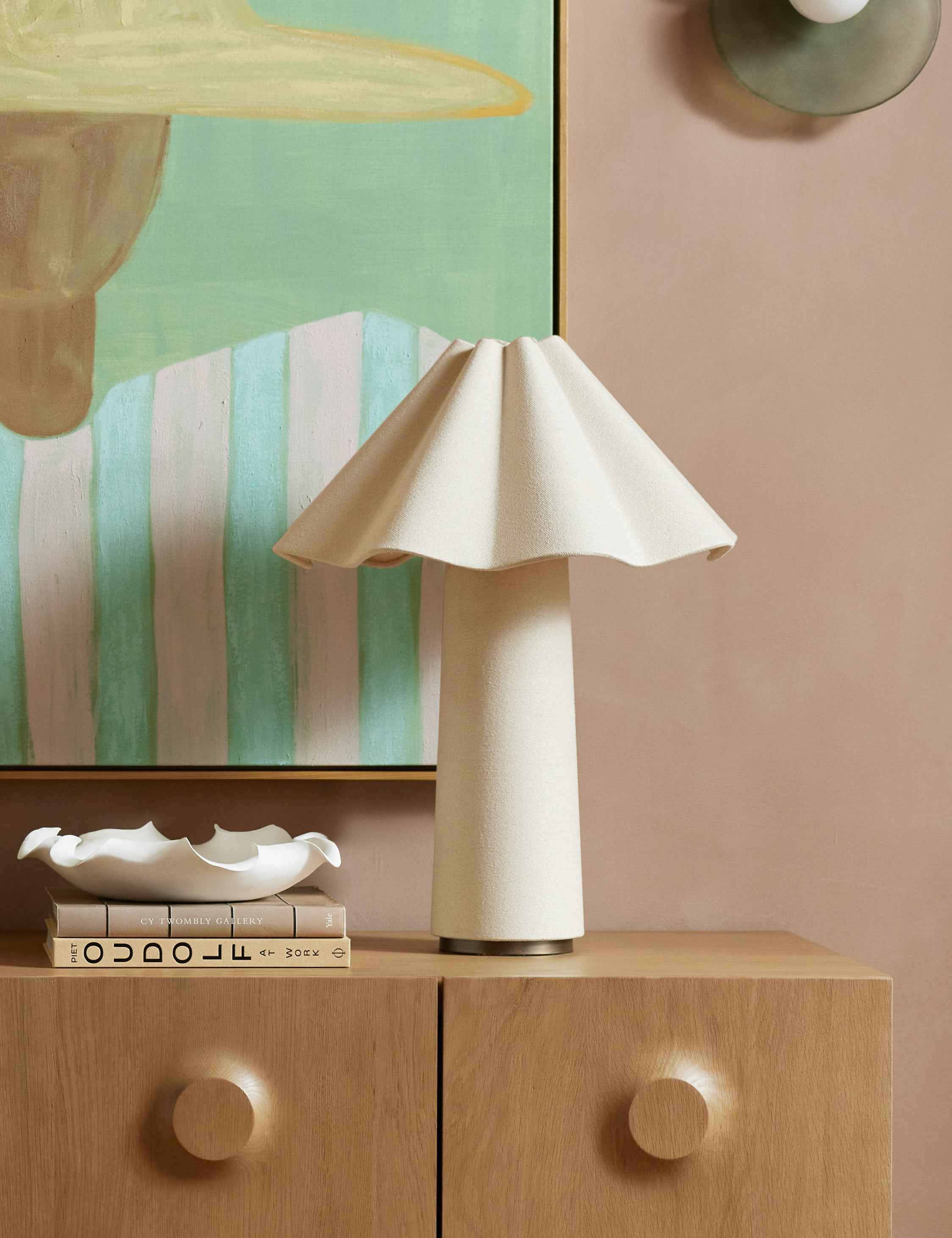 Bela Table Lamp | Sculptural Fabric Design